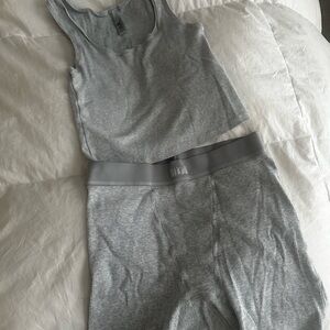 Skims 2 piece set - cotton rib boxer + tank size Medium/Large